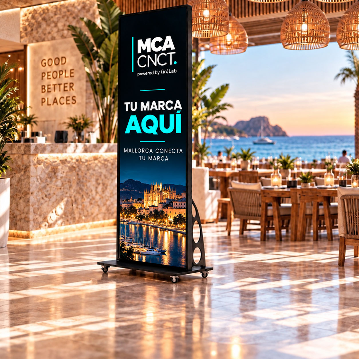 Displays en exclusiva para publicidad DOOH en Mallorca — MCA CNCT